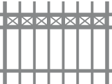einreihiges Kreuzornament