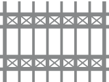 zweireihiges Kreuzornament